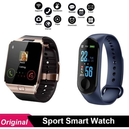 Smartwatch DZ09 M3 Plus Smart Watch Heart Rate Tracker Android Smart Watch for Women Men IOS Android sportsmartwatch