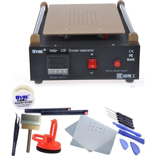 Max 11 inches Built-in Vacuum Pump Mobile phone LCD Screen Separator Machine Glass Touch Screen Refurbished Uyue 948Q