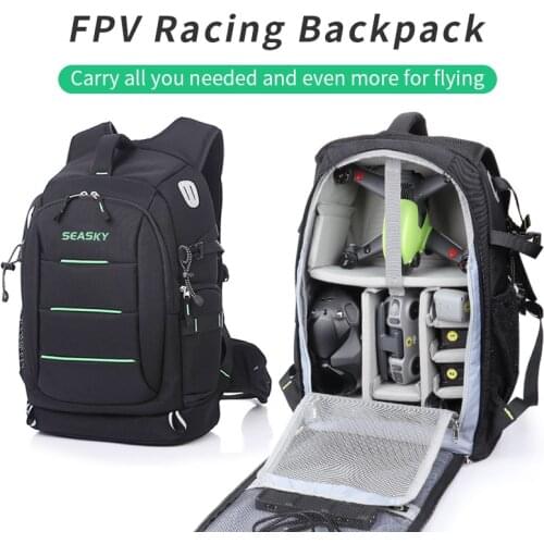 SEASKY FPV Racing drone Backpack high quality carry bag Storage all your remote control Lipo battery charger in one bag