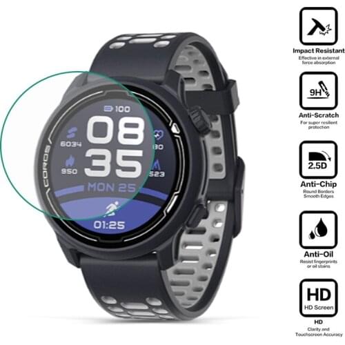 Tempered Glass Clear Protective Film Protection For Coros PACE 2 Sport Smart Watch Pace2 LCD Display Screen Protector Cover