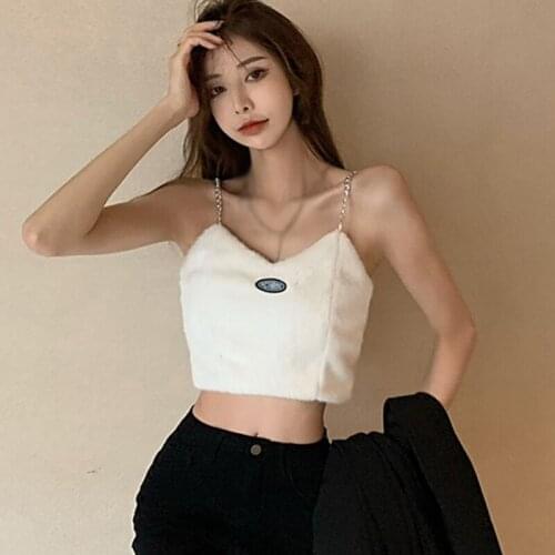 Womens Club Tank Tops Sexy V neck Letter Camisoles Tube Crop Top Bralette Sexy Tanks