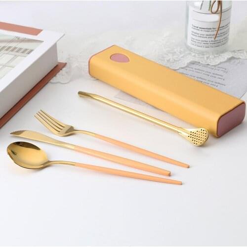 1 Set Dinner Knife Fruit Cake Fork Dessert Spoon Effective Stainless Steel Mirror Polish Food Grade Cutlery Set for Home