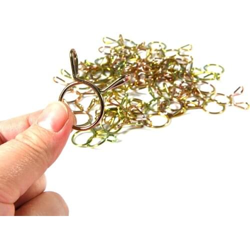 10pcs Hose Clamp High Quality Zinc Plated Spring Clips Gear Hose Fuel Line Clamp for Boats Hose Clamp