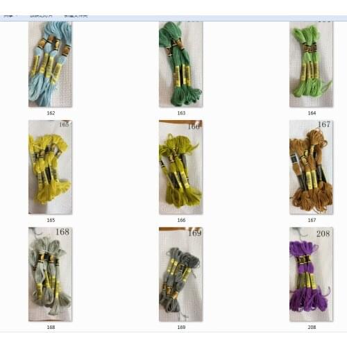 100% cotton CXC 10 pieces cross stitch threads / cross stitch embroidery thread Customer choose styles threads colors 20 n