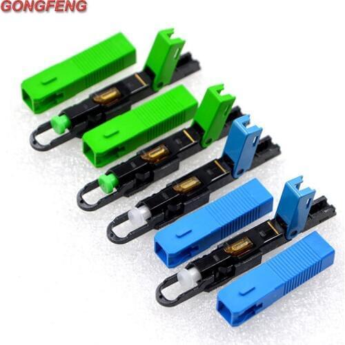 100PCS NEW Hot Sell Optic Fiber Quick Connector FTTH SC Single Mode 250P1 UPC/APC Fiber Optic Fast Connector Special Wholesale