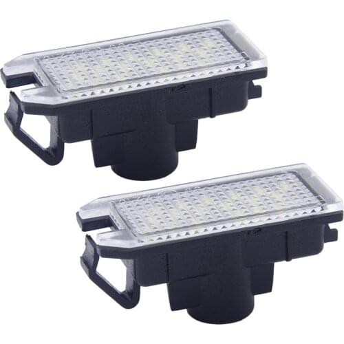 2Pcs LED License Plate Light Car fit for Fiat 500 Dodge Viper Jeep Grand Cherokee Compass 2017 68228930AA 68228931AA 68146206AA