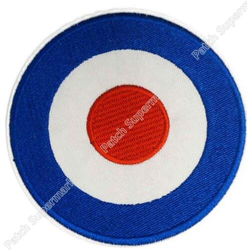 3.74" TARGET RAF PATCH SCOOTER MOD LAMBRETTA FLIGHT Music Band Rock Punk PATCH ARMY MILITARY IRON ON PATCH WHOLESALE