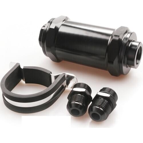 54MM PetrolFilter With Stainless Steel Retainer Automotive Retrofit Fitting AN6 AN8 N10