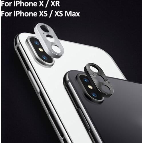 For iPhone XS MAX Camera Lens Protector Ring Plating Aluminum For iPhone X XR XS Max Camera Case Cover Ring Protection