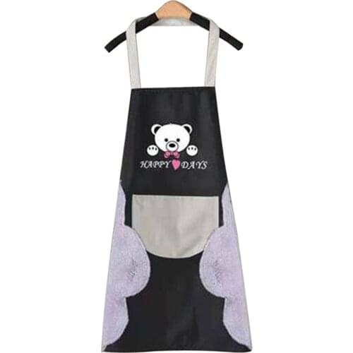 Home Kitchen Womens Waterproof Kitchen Apron Creative Halter Towel