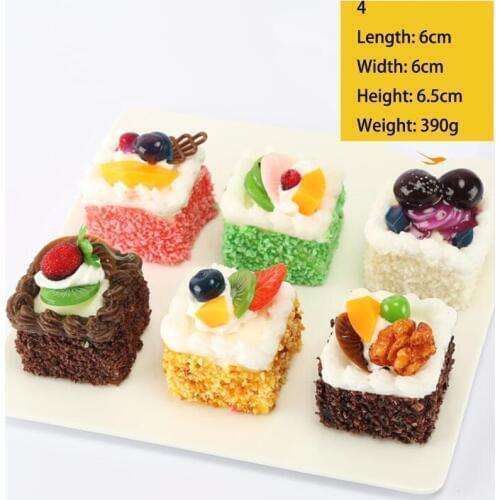 Simulation bread cake ice cream props model PU fake ice cream ornaments home soft decorative window display photography props