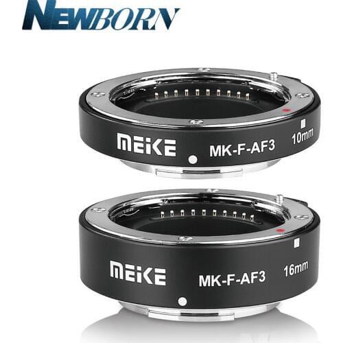 Meike MK-F-AF3 Metal Auto Focus Macro Extension Tube 10mm 16mm for FUJIFILM XPro2/XT1/XA2/XE2/XE2s/X70/XE1/X30/X70/XM1/XA1/XPro1