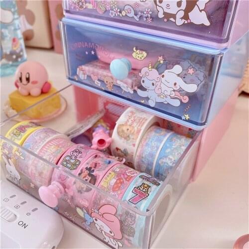 Lovely Desktop Stationery Holder Transparent Cosmetics Lipsticks Storage Box Home Organizer Office Desk Accessories