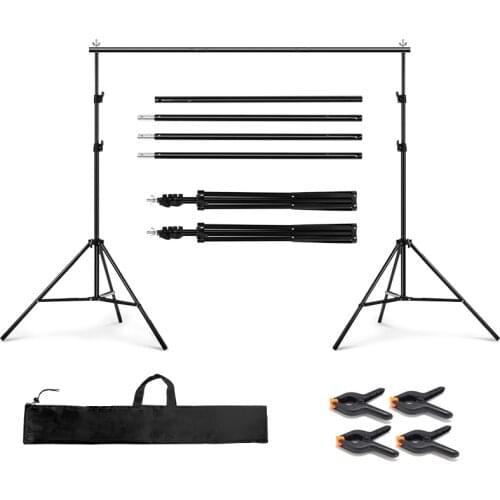 Photo Studio Kits Backdrop Stand Kit Photography Accessories Light Stand And Four Clip Free Shipping 2*3m Background Frame