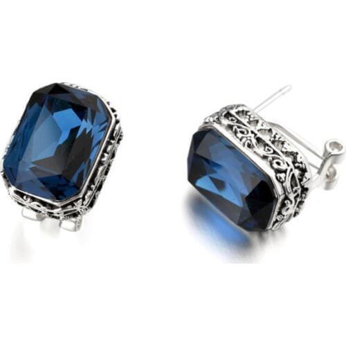 2021 new Fashion jewelry Vintage retro earrings Crystal from Austrian Crystal ear earrings female for women girlfriend gift