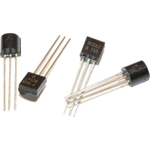 50PCS BC547+BC557 TO92 25pair BC547B BC557B Each 25Pcs Transistor TO-92 new and original IC Chipset