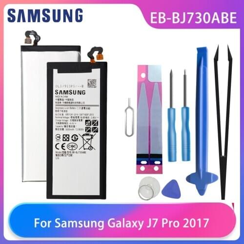 Orginal Samsung Galaxy J7 Pro 2017 SM-J730 SM-J730FM J730F/G J730DS J730GM J730K Phone Battery EB-BJ730ABE 3600mAh Free Tools
