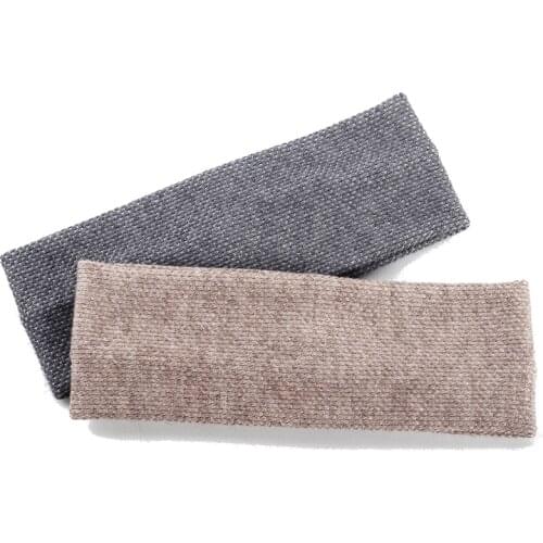 Womens Solid Color Headband Female Casual New Style Hairband Turban Girls Knitting Flat Fashion Adult Headwear Hair Accessories