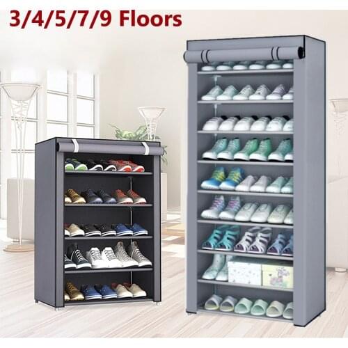 Dustproof Shoe Cupboard Shoe Shelf Racks Storage Cabinate Removable Shoes Closet Containers For Shoes Space-saving Shoe-shelf