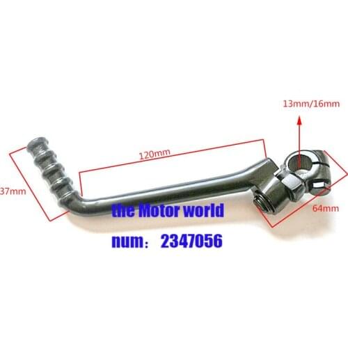 150/160cc kick start lever with stainless steel for dirt bike /pit bike spare parts use for 13mm or 16mm free shipping