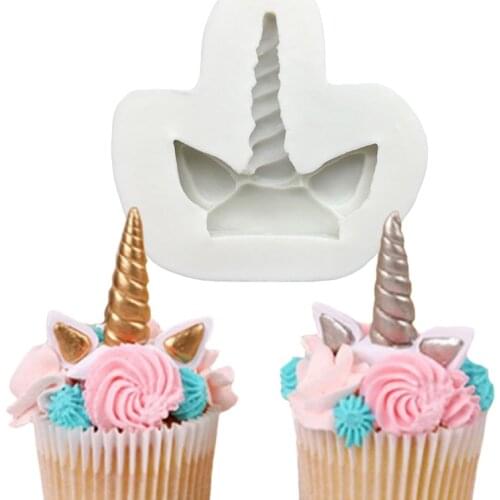 Unicorn Silicone Mold Sugarcraft Chocolate Cupcake Baking Mold Fondant Cake Decorating Tools