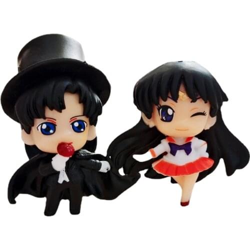 Cute Couples Car Decoration Accessories for Girls Mini Moon Girl Doll Car Perfume Air Freshener Aromatherapy Clip Ornament Gift