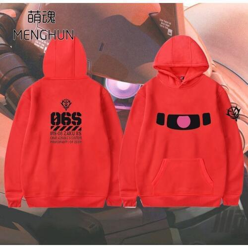 Mobile suits Gundam fans hoodies Char aznables custom triple speed zaku 2 concept costume Gundam red hoodies Char hoodie ac1425