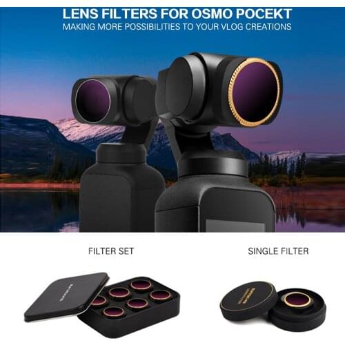 Waterproof Adjustable MCUV CPL NDPL ND64-PL ND32-PL ND4 ND8 Lens Filter for DJI OSMO POCKET / POCKET 2 Gimbal Camera Accessories