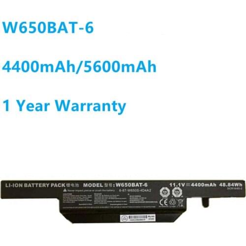 W650BAT-6 Laptop Battery for Hasee K610C K650D K750D K570N K710C K590C K750D G150SG G150S G150TC G150MG W650S