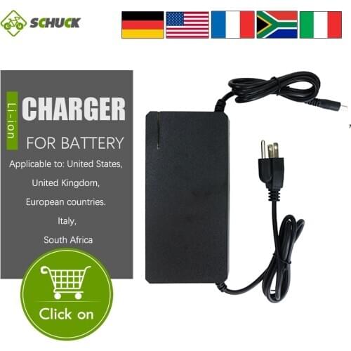 42V/54.6V 2A Li-ion Lithium battery charger pack charger for ebike Applicable to USA/UK/Europe/Italy/South Africa 2020 NEW