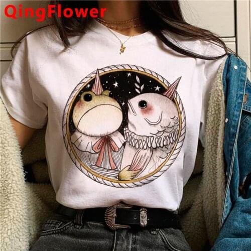 Mushroom tshirt female kawaii harajuku grunge print white t shirt t-shirt harajuku streetwear