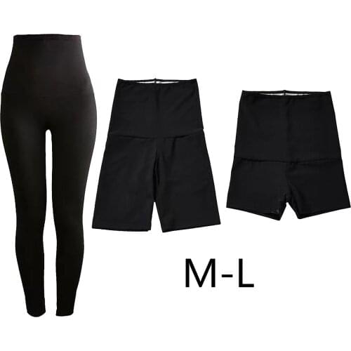 Women Sauna Pants Body Shapers Tummy Fat Gym Yoga Leggings Shapewear Shorts