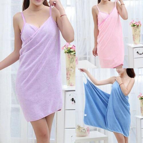 2019 New Home Textile Towel Women Robes Bath Wearable Towel Dress Womens Lady Fast Drying Beach Spa Magical Nightwear Sleeping