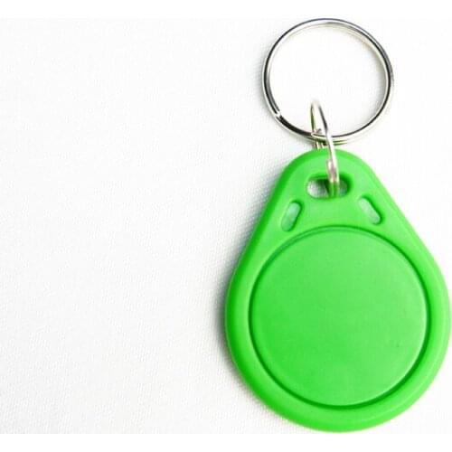 KinJoin 100pcs 13.56MHz IC M1 Keyfobs Tags Access Control RFID Key Finder Card Token Attendance Management Keychain