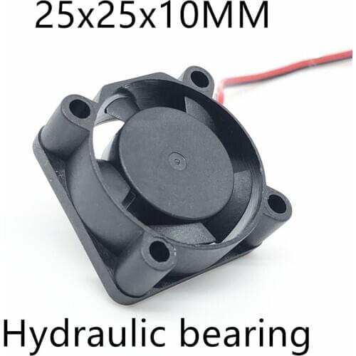 5PCS 2510 25MM 25x25x10MM Hydrulic bearing Graphics card Cooling fan 5V 12V 24V m.2 SSD Fan with 2pin
