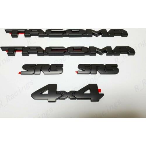 New 5PCS SET BLACKOUT EMBLEM OVERLAY KIT FIT FOR 2016-2020 SR5