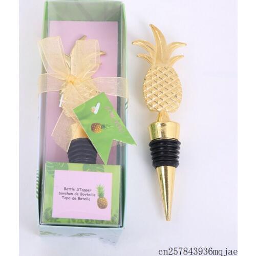 50pcs Pineapple Wine Stopper Champagne Wine Bottle Stopper Bottle Stopper Vacuum Sealed Bridal Wedding Favors