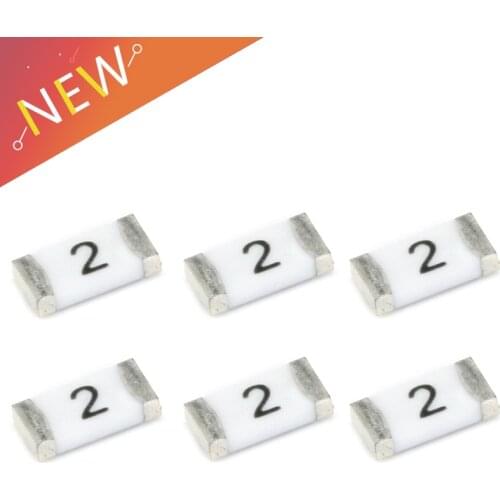 50PCS/Lot 1206 63V 2A SMT SMD No Resettable Fuse PPTC CC12H2A-TR PolySwitch Not Self-Recovery Fuses