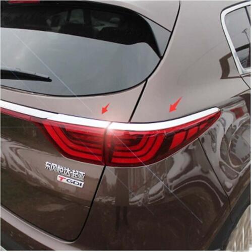 Car ABS Chrome Rear Tail Lamp eyebrow sticker TRIM For 2016-2017 Kia Sportage