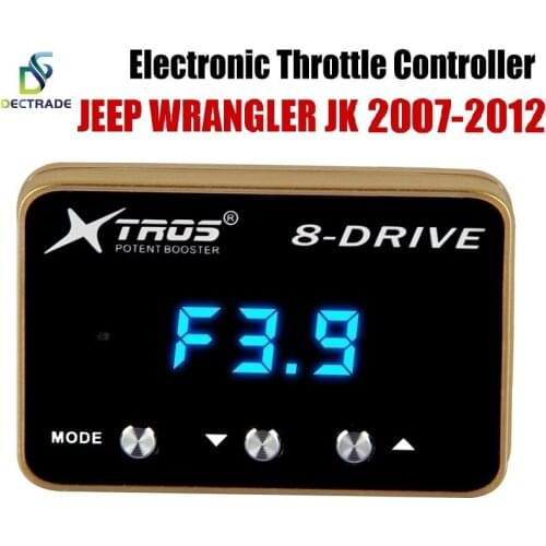 DECTRADE Car Electronic Throttle Controller Racing Accelerator Potent Booster For Jeep Wrangler JK 2007-2012 Tuning Parts