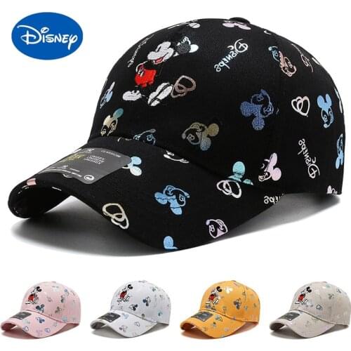 Disney Mickey Mouse Men and Women Spring and Summer New Baseball Cap Cartoon Mickey Embroidery Korean Casual Cap Sun Hat