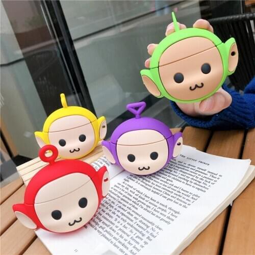Teletubbies Case for Airpods 1 2 3 Pro Earphone Cover 3D Cartoon Soft Bluetooth Wireless Protect Case for Airpod