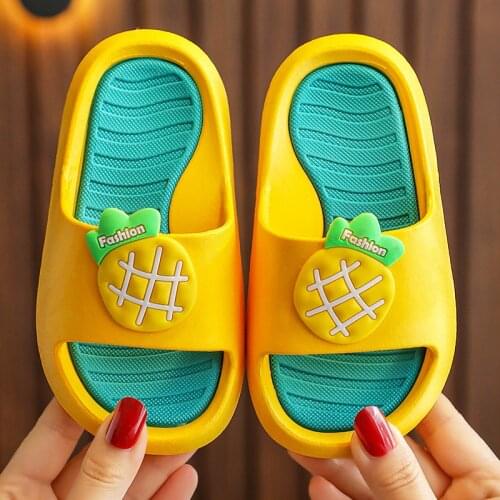 Children ShoesChildrens Slippers Toddlers Little Boys Girls Cute Fruit Slides Sandals Non Slip Beach Pool Shoes Baby Pantuflas
