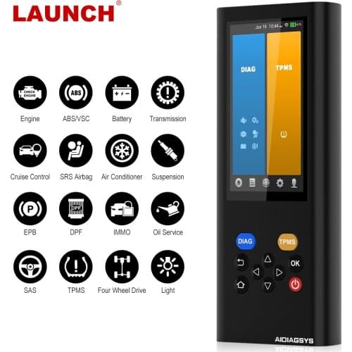 LAUNCH AIDIAGSYS Car All System OBD2 Scanner TPMS Program Diagnostic Tool ABS EPB Oil DPF IMMO Reset OBD2 Auto Scanner