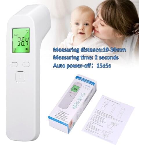 Termometro elettronico a infrarossi temperatura frontale termometro corpo / oggetto accurato per bambini / adulti