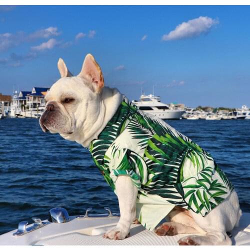 Dog T-Shirt Pet Hawaii Style Summer Clothes Dog Top Home Shirt Dog Clothes Comfort Pet Costume Vest Puppy Cats Coat Clothing