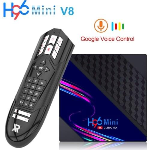 H96 Mini V8 Android 10.0 Smart TV Box 2GB 16GB 4K Youtube Media Player Google Play 3D Android TV Set Top Box H96 MAX H8