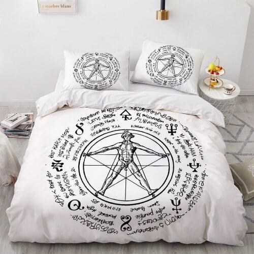 3D Duvet Cover Set Queen/King/Europe/Custom,luxury Bedding Set,Quilt/Blanket Cover Set,Bedclothes octagonal star magical