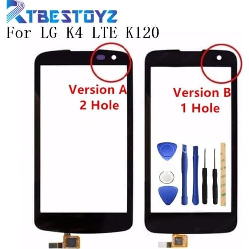RTBESTOYZ K120 4.5inch 100% Tested For LG K4 LTE K120AR K120E K121 K130E Touch Screen Dizititer With Free Tools+Tape