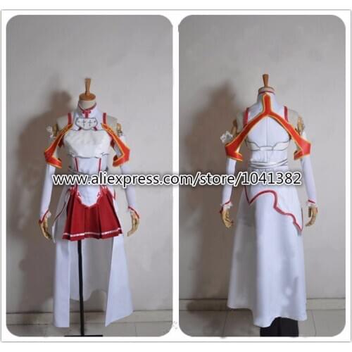 Sword Art Online Asuna Yuuki Dress Cosplay Costume Any Size Customized
